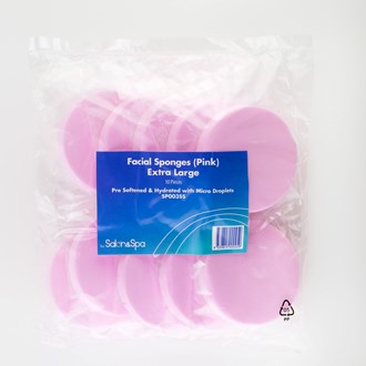 Salon & Spa Facial Sponges Pink - 10pk