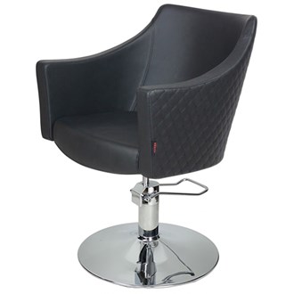 Joiken Layla Diamond Stitching Styling Chair - Black