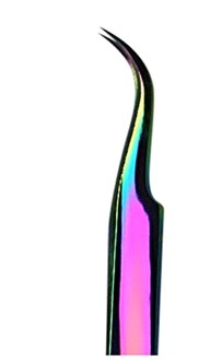 Vetus Curved Tweezers - Rainbow