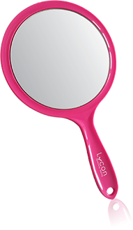 Lycon Pink Hand Held Mirror