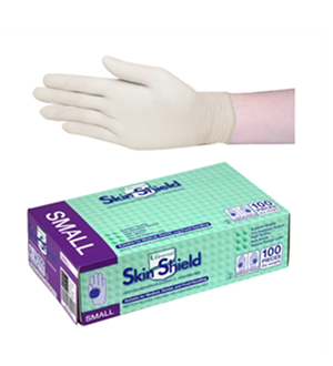 Skin Shield Latex Powder Free Gloves 100pk