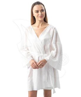 Bodyline Disposable Spa Bathrobe Spun Lace - 1pk