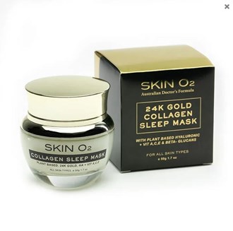 Skin O2 Collagen Sleep Mask 24K Gold - 50g
